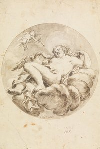 Projet pour une fresque de plafond - Léda et le cygne